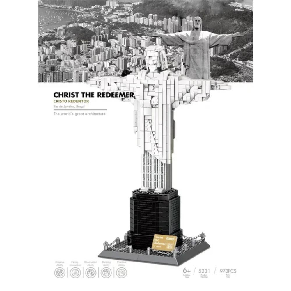 MOC World Famous Architecture Edifice Opera House Building Blocks Villa Savoye Bridge Tower Toy Children Birthday Christmas Gift