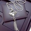 Korean Elegant Tassel Sweater Chain Necklace for Women