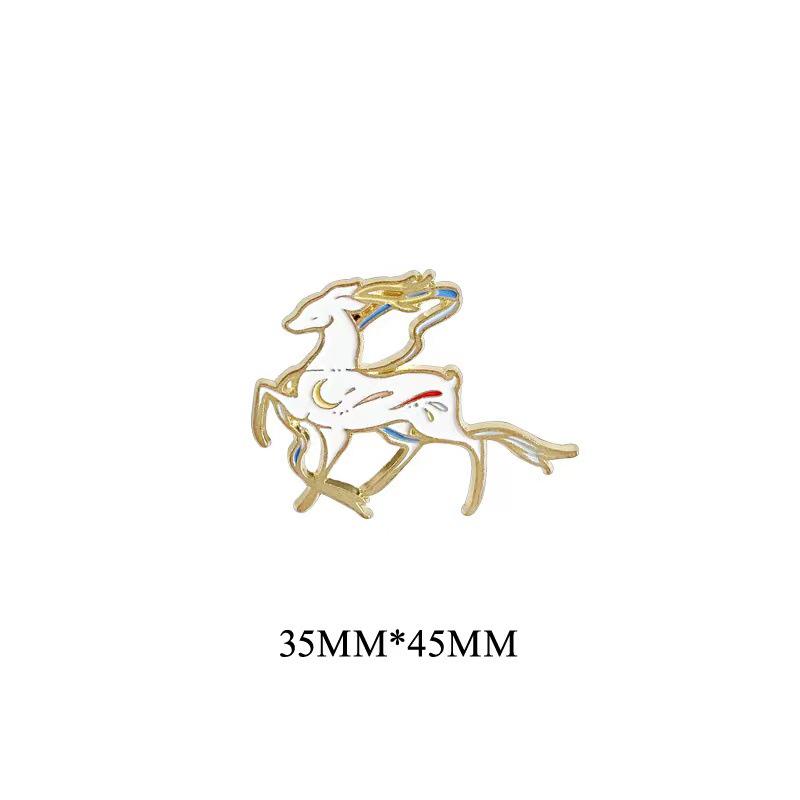 Japanese Cartoon Drip Oil Brooch: Trendy Metal Badge for Clothes & Bags