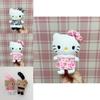 Fun Hello Kitty Plush Pendant With Leopard Print Dress Decor For Collectors And Kids