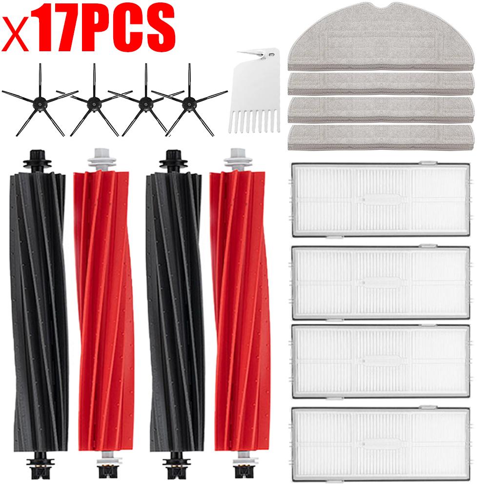 Spare Parts For Roborock S8 S8 Pro Ultra S8+, DuoRoller Main Side Brushes Mop Cloths HEPA Filters Dust Bags Accessories