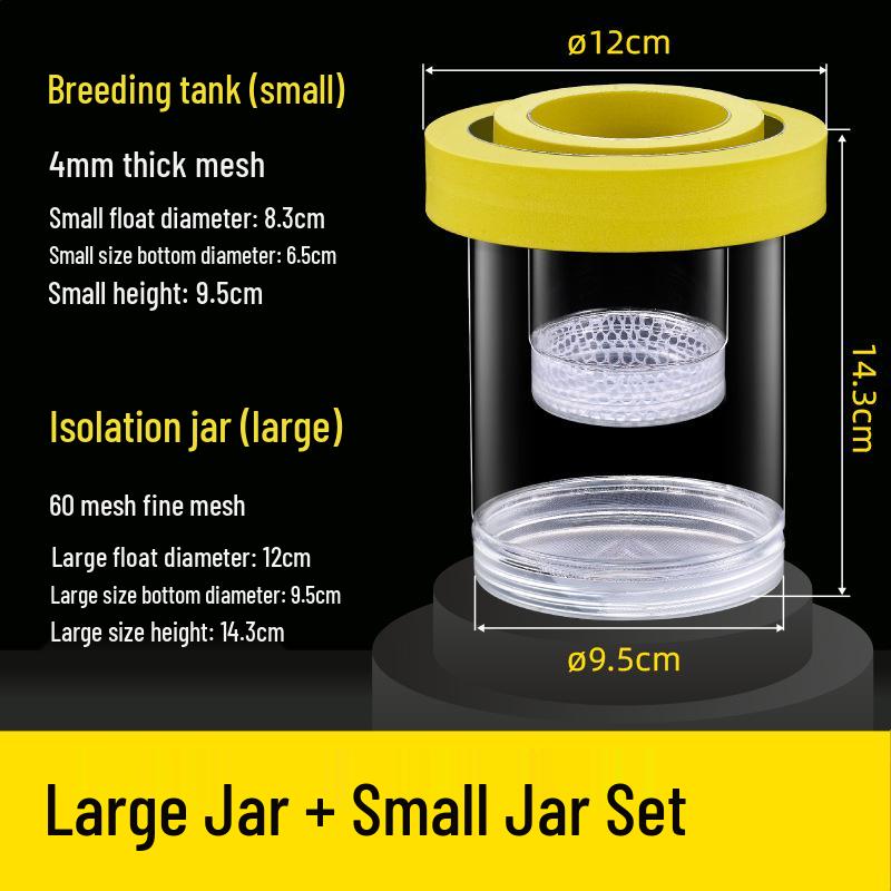 Guppy Breeding Box: Fish Isolation & Hatching Tank for Small Fish Fry & Mother Fish