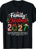 Unisex T-shirt Family Christmas 2027 Matching Outfit Xmas Squad Santa 2027 T-Shirt