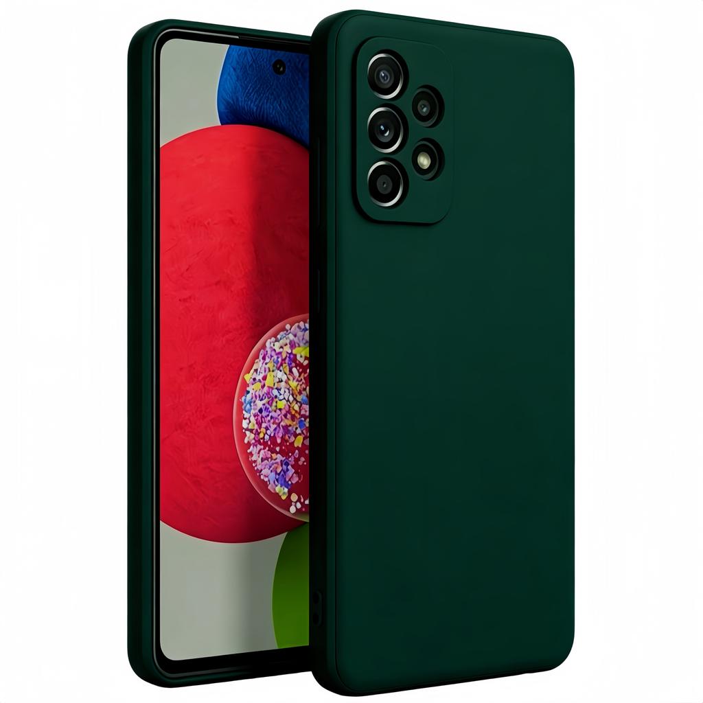 Noble Fashion Solid Colour Shockproof Protective Liquid Silicone Case For Samsung Galaxy A52 A52s 5G/4G