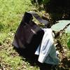 one shoulder canvas bag (black)