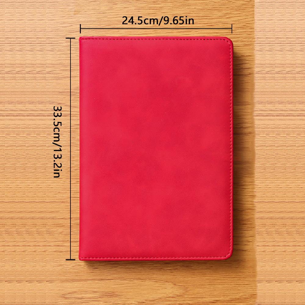 Multifunktionsmappe, A4 Geschäftsbesprechungsmappe, Aufbewahrungsmappe aus Leder