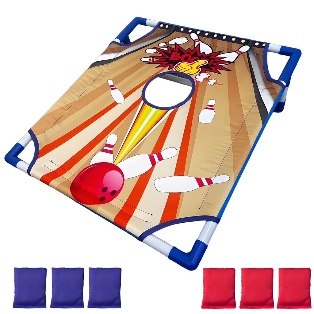 1/5 HolesThrowing Game Sandbag Board Training Sandbag Throwing Toy Bouncing Game Board Set Outdoor Sports Bowling-style Design