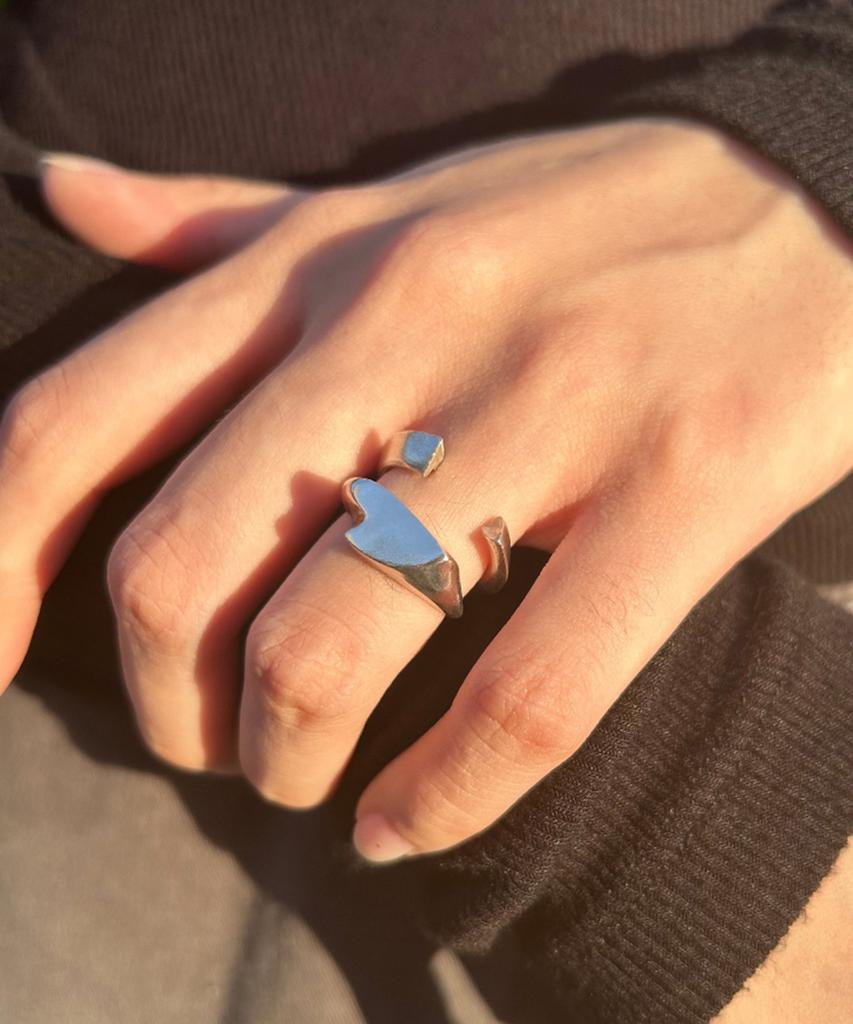 Oesalang Horizon Logo Play 925 Silver Ring