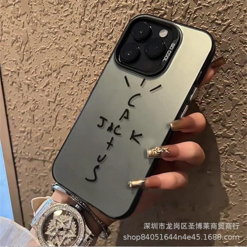 Simple English Applicable Apple 15 Color Silver iPhone14Pro Creative 11promax Matte 16 Protective Case 17