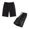 Mid-Rise Elastic Waistband Drawstring Pockets Men Shorts Outdoor Fitness Ice Silk Short Pants