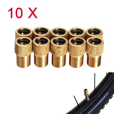 10pcs Pump Bicycle Convert Presta to Schrader Bike Valve Adaptor Tube Pump KIUS
