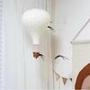 Ins Fabric Hot Air Balloon+String Lights Nordic Children's Room Handmade Wall Hanging Balloon Lampshade Decoration Accessories