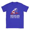 Greenland Flag Vintage Polar Bear TShirts for Men  Novelty Cotton Tees Crew Neck Short Sleeve T Shirt Graphic Printed Clothes