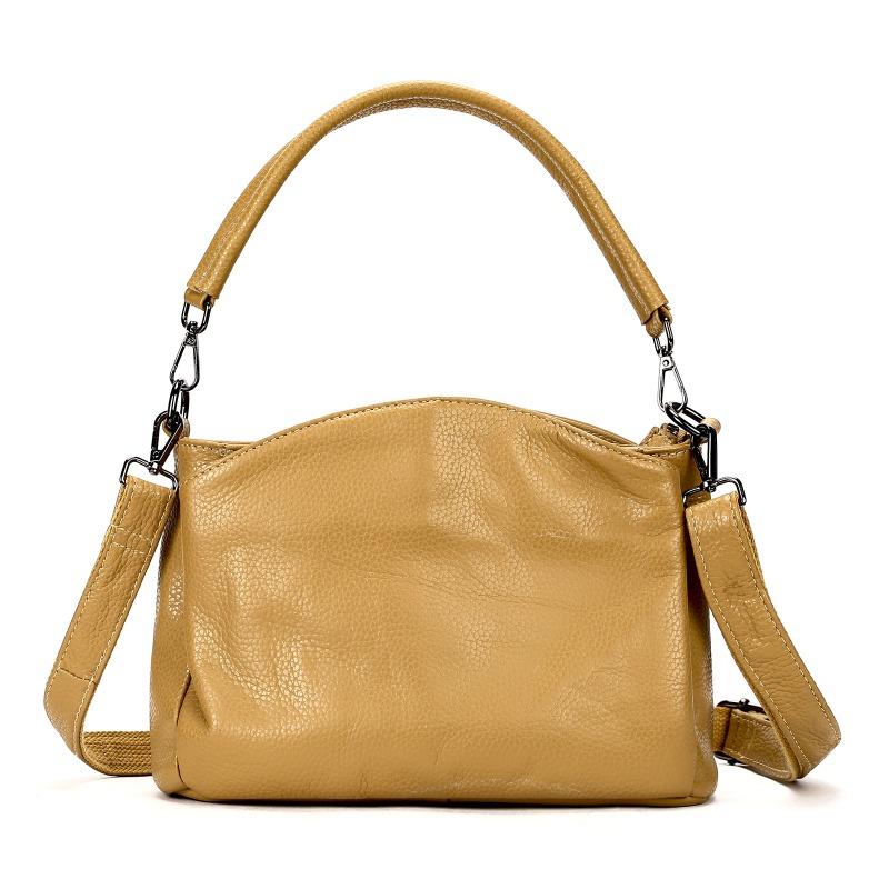 Genuine Leather Women's Crossbody Bag Fashion All-in-one Korean Shoulder Bag High Appearance Level Texture Soft Leather Small Bag