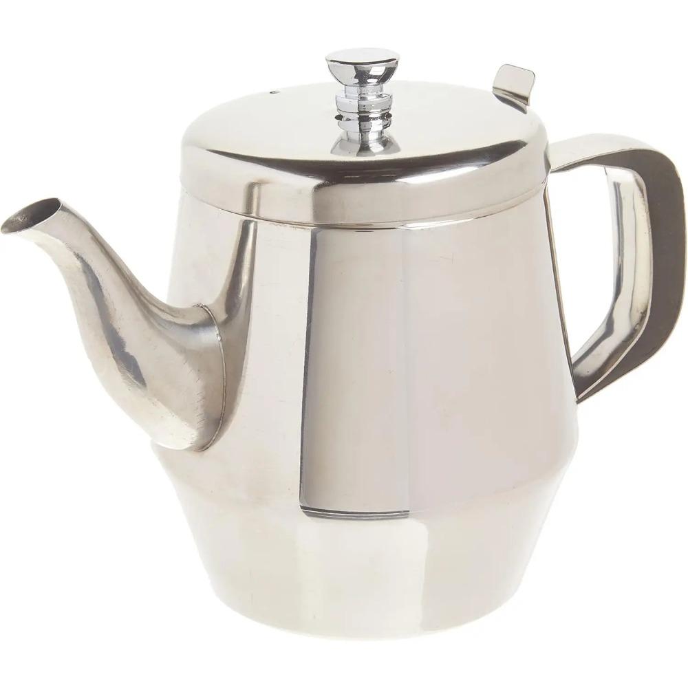 

32-Ounce Gooseneck Teapot, Stainless Steel, Medium