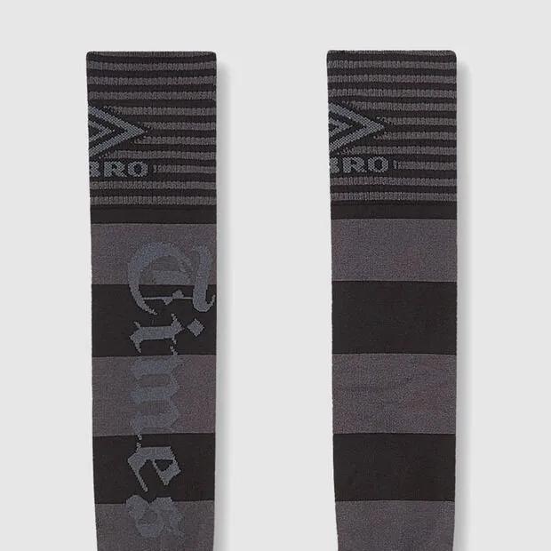 [UMBRO X SLAM JAM] Hard times Long Socks Black (UQ113CSC30)