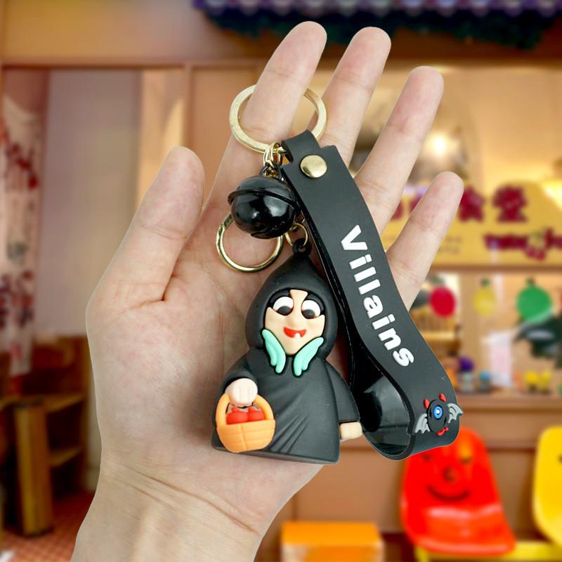 Cute Cartoon Villain Witch Keychain Unique Pvc Bag Charm For Men And Women