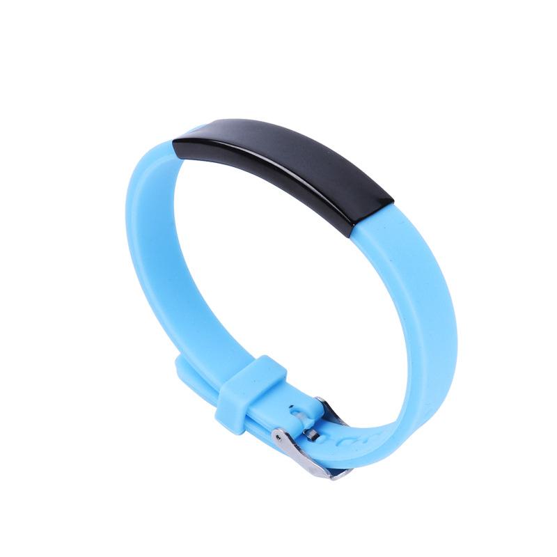 Personalized Custom Name Number Children Silicone Bracelet Silicone Stainless Steel Bracelets Jewelry Gift