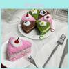 Cartoon Style Plush Dessert Charm With Short Plush Material For Kids Backpack Decor