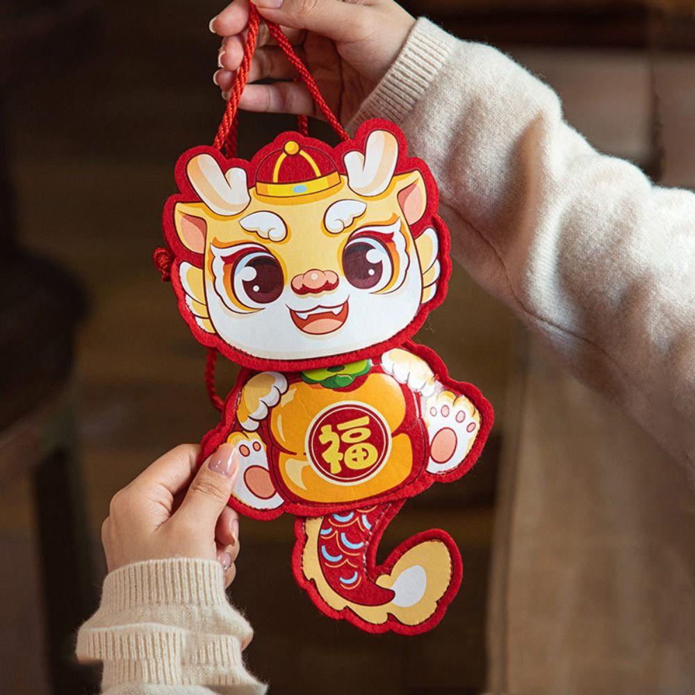 

Red Strap Red Packet With Tassels New Year Red Envelope Funny Chinese Dragon Red Packet New Year 3