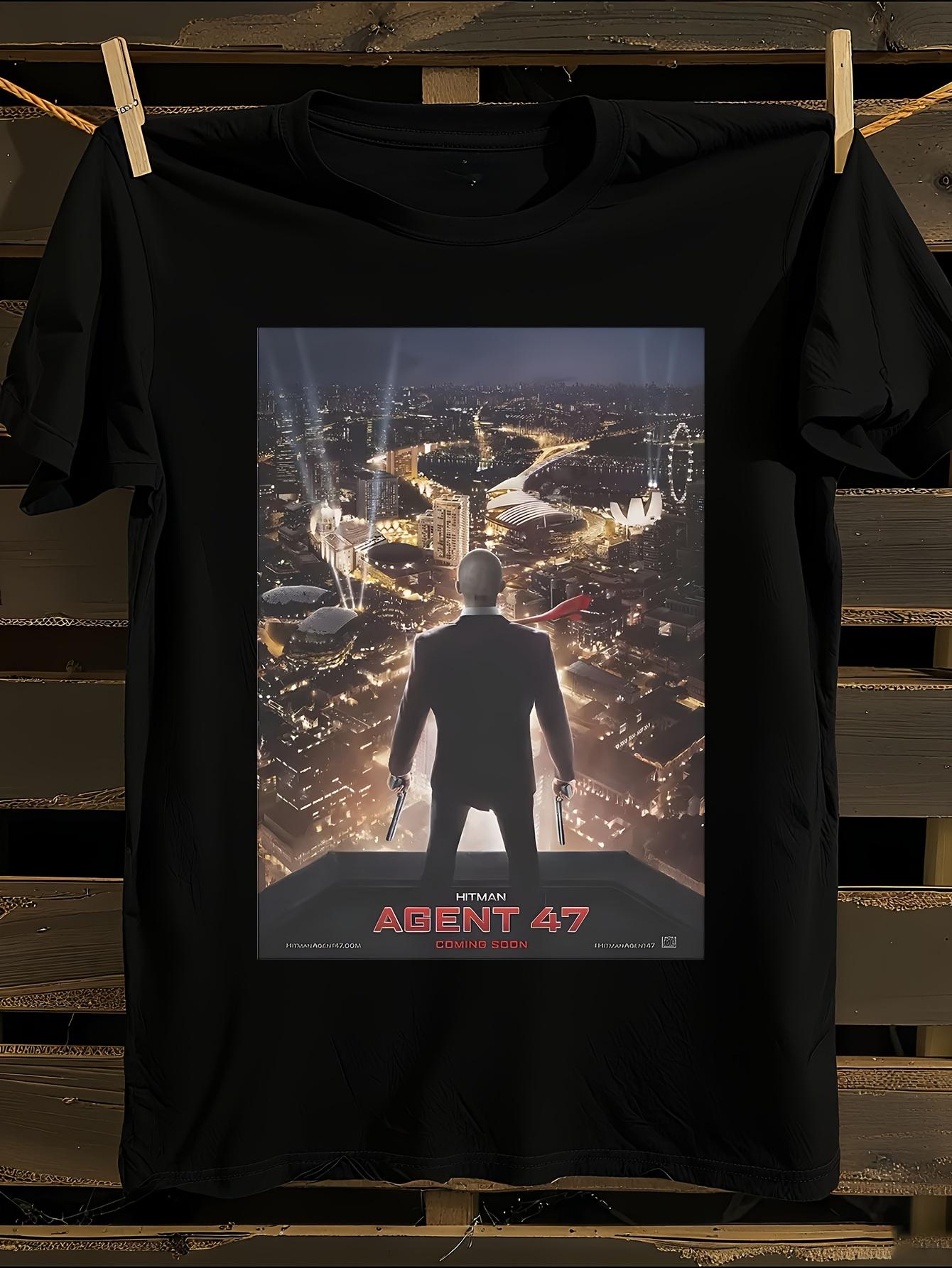 Hitman Agent 47 Graphic T-shirt L