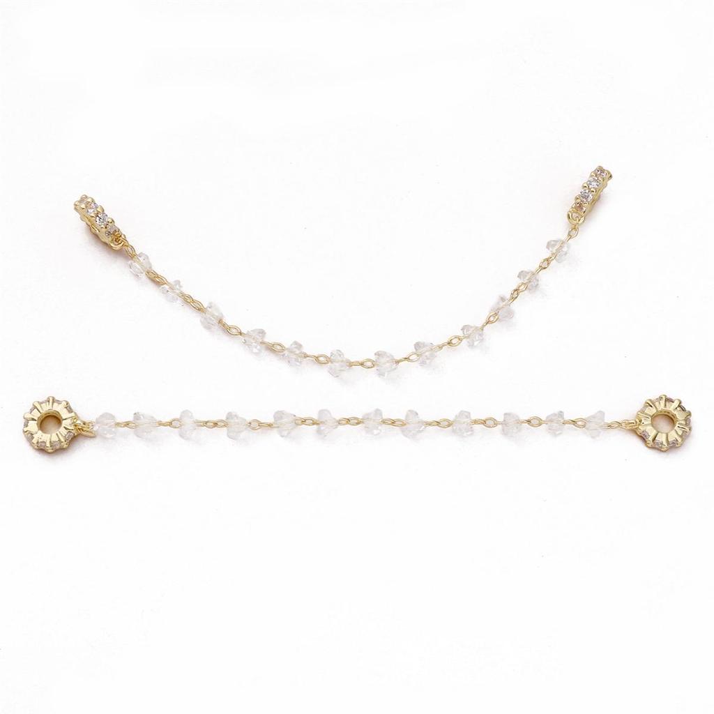 1pc/bag High Color Set Crystal And Bead Safety Chain DIY Bracelet Earrings Jewelry Accessories