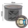 Clothes Organizer Storage Box Large Capacity Zippered Lid Multifunctional Container for Hats Travel Trip