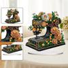 2D/Flat Sewing Machine DIY Diamond Painting Tabletop Ornaments Kit Diamond Painting Desktop Decorations Bedroom Table Decoration