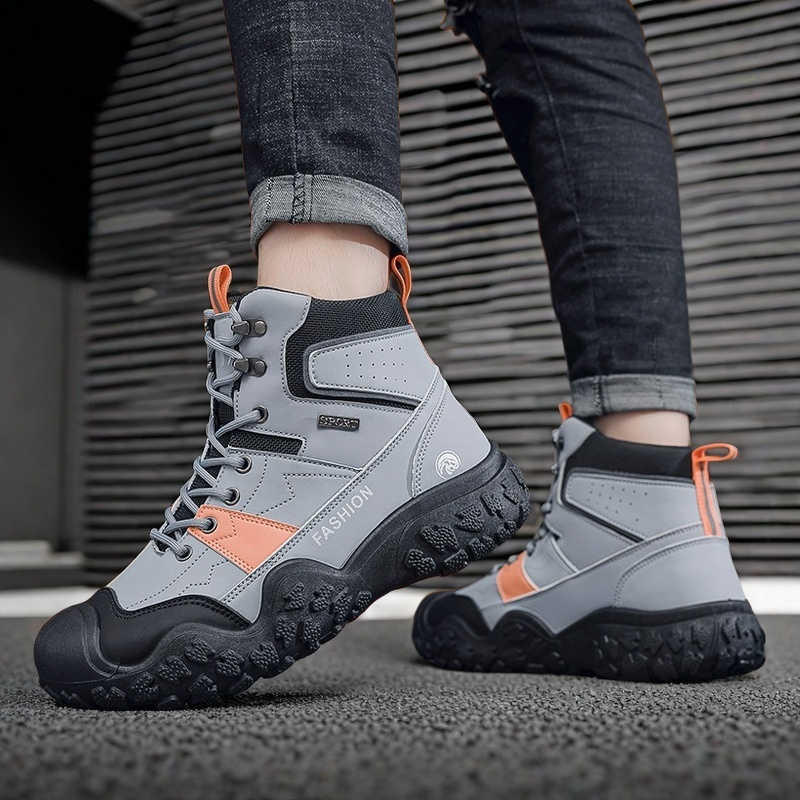 Fashion Brown Super Big Size Men Gray Boot Casual Khaki Shoes Size 46 Cheap Sneakers Sports Tenis Wholesale To Resell Cute