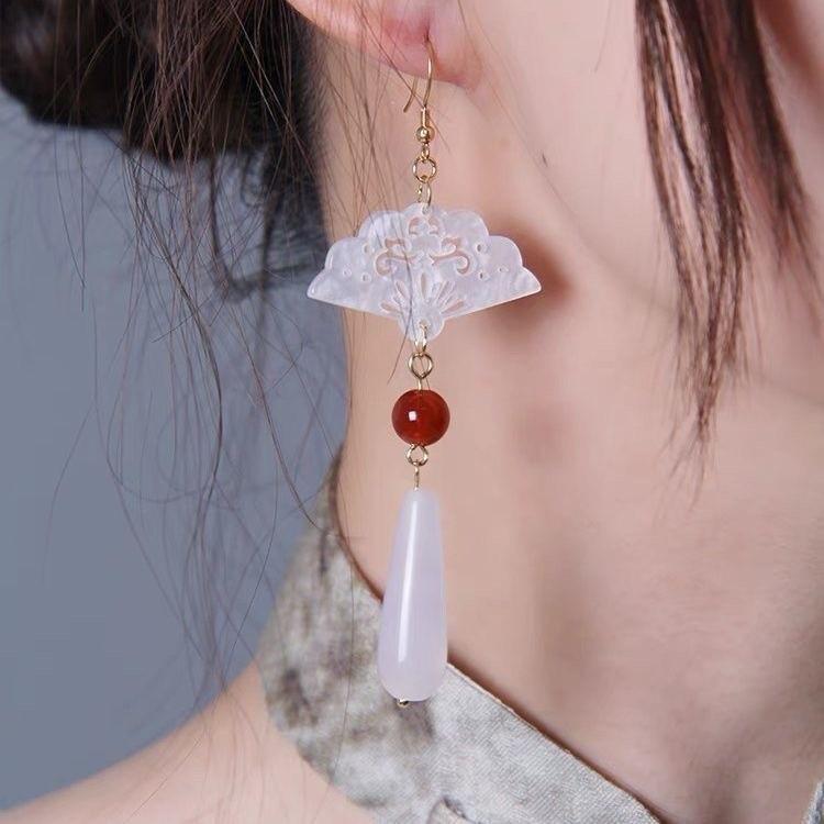 Yunnan Ethnic Style Handmade Tassel Earrings for Women