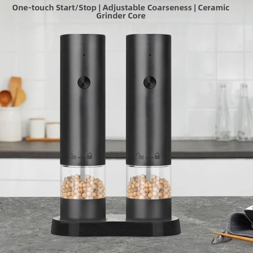 Ceramic Core Electric Salt  Grinder Adjustable Coarseness Spice Mill  Kitchen Tool