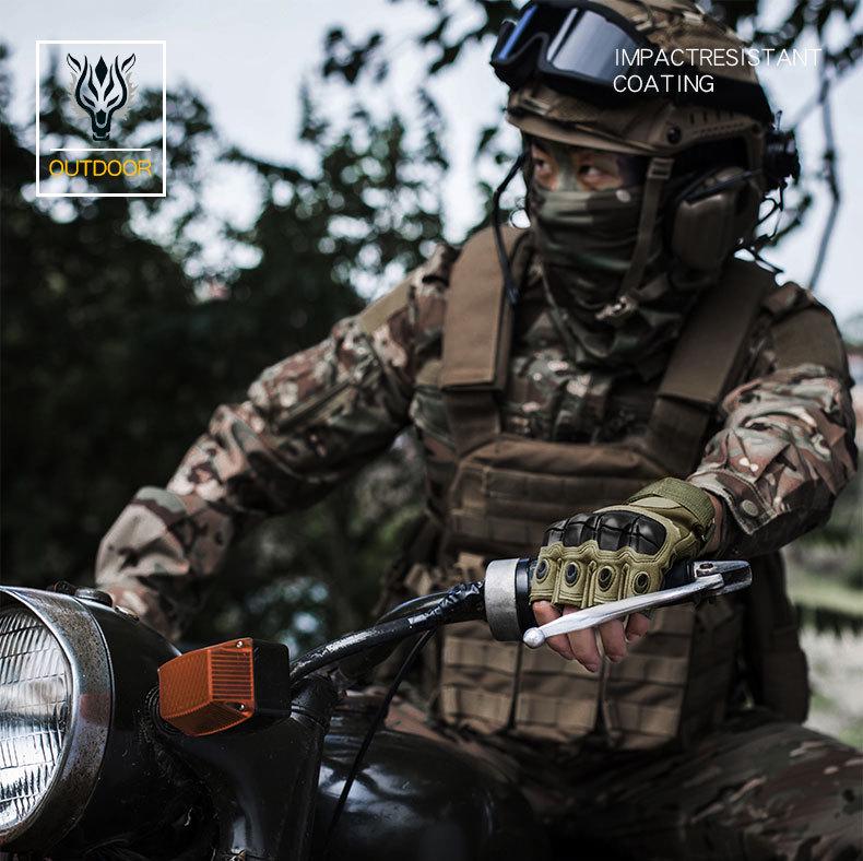 Pánské venkovní taktické rukavice Z902 s polovičními prsty pro cyklistiku, sport a vojenský výcvik