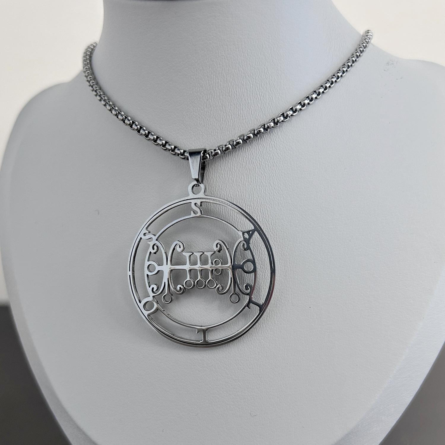 

Подвеска-печать Великого герцога Салоса из нержавеющей стали Модная подвеска-ожерелье Аксессуары Креативный подарок,