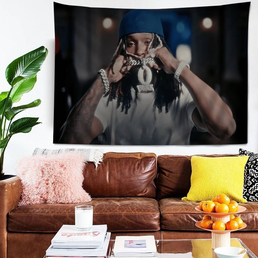 KKing Rapper Von Anime Tapestry Hanging Tarot Hippie Wall Rugs Dorm Home Decor