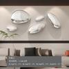Creative Imitation Stainless Steel Goose Egg Stone Wall Decoration Modern Hotel Hanging Water Droplet Wall Decoration Artwork