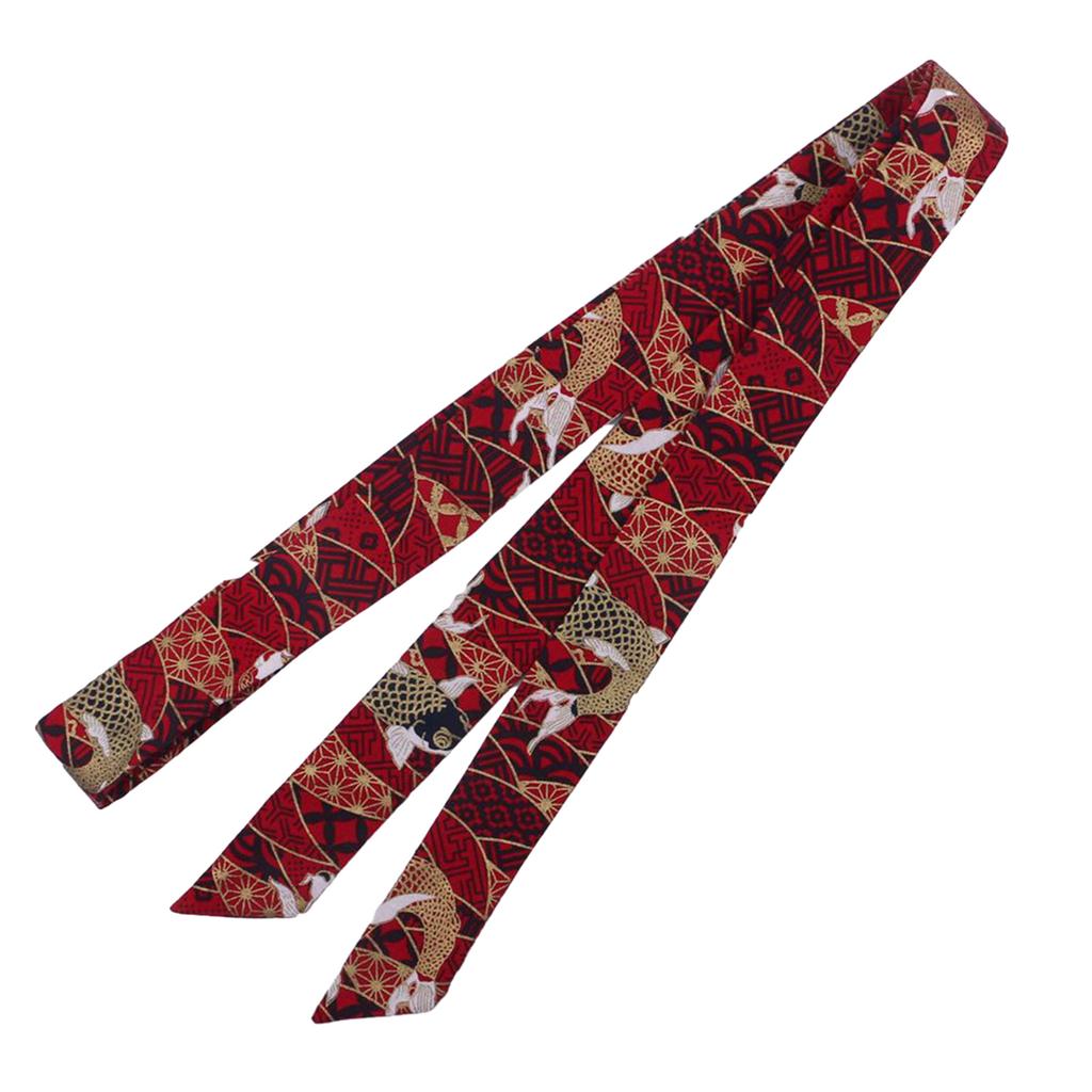 Chinese Hair Band Hanfu Clothing Headdress with Cloud Pattern Wide Headband with Chinese Crane Flower Pattern