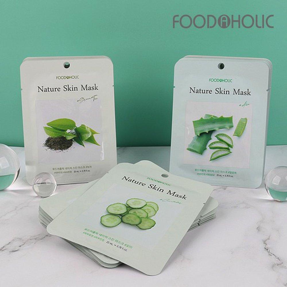 

(30 sheets) Nature Skin soothing mask pack (cucumber, aloe, green tea)