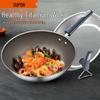 SUPOR 30cm Titanium Wok with Lid
