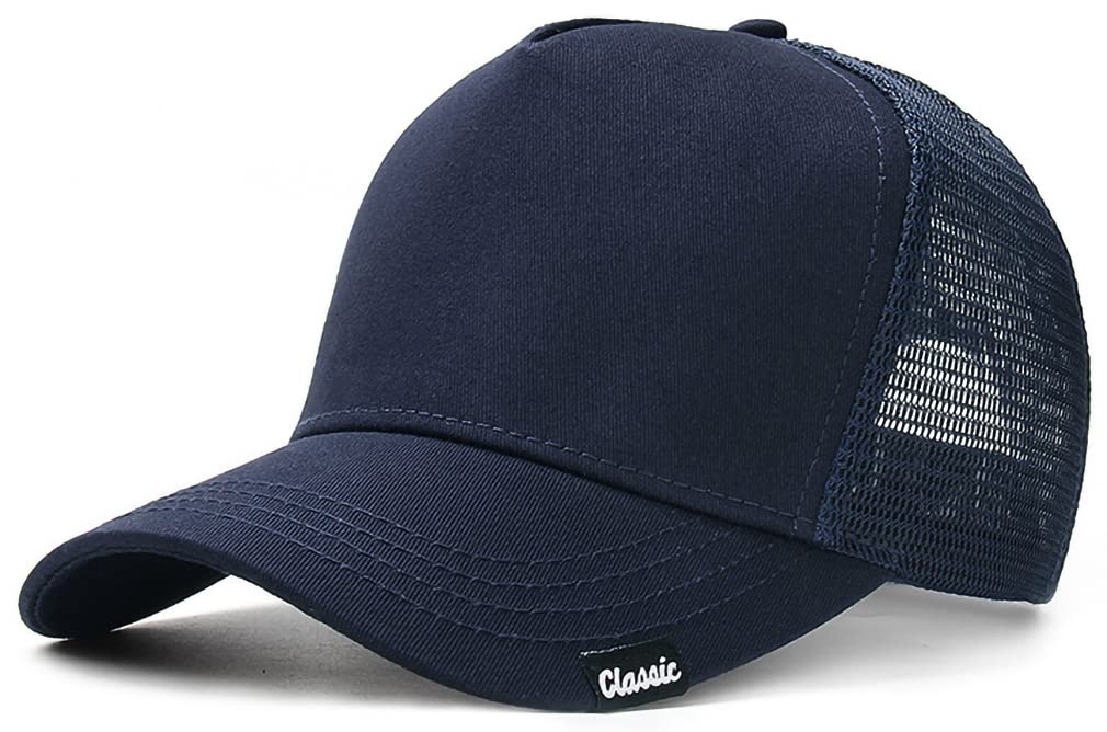 Laquest Trucker Mesh Plus Sizes to Cap, Cotton/Mesh, (Up 65cm), Men's/Women's (Navy)