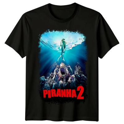 Piranha II- Tření (1982) Tričko inspirované filmovým plakátem Retro 80. léta