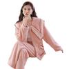 Xiaohongshu 1011 autumn and winter new flannel women's pajamas, soft and warm, thickened high-end loungewear