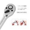 WORKPRO Garage Tool Set with Drive Ratchet Wrench and Ratchet Handle Steel 12-Piece 9.5mm (3/8") Quick-Release [Includes Case]