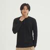 Spao Waffle Henley Long Sleeve T-Shirt SPLWF49C03