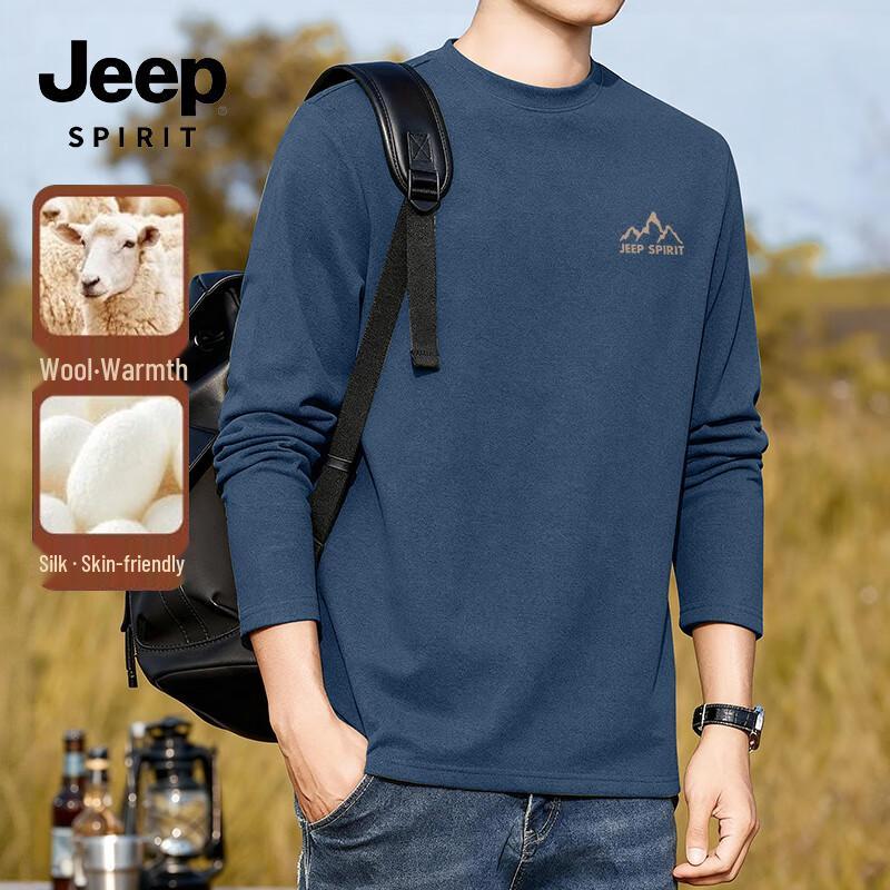 Мужская термофутболка с длинным рукавом JEEP SPIRIT, смесовая шерсть L