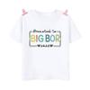 Children's T-Shirt Big Brother Big Sister Print Summer Short Sleeve Tops Fashion O-Neck Tees Outdoor Casual Children's Clothing