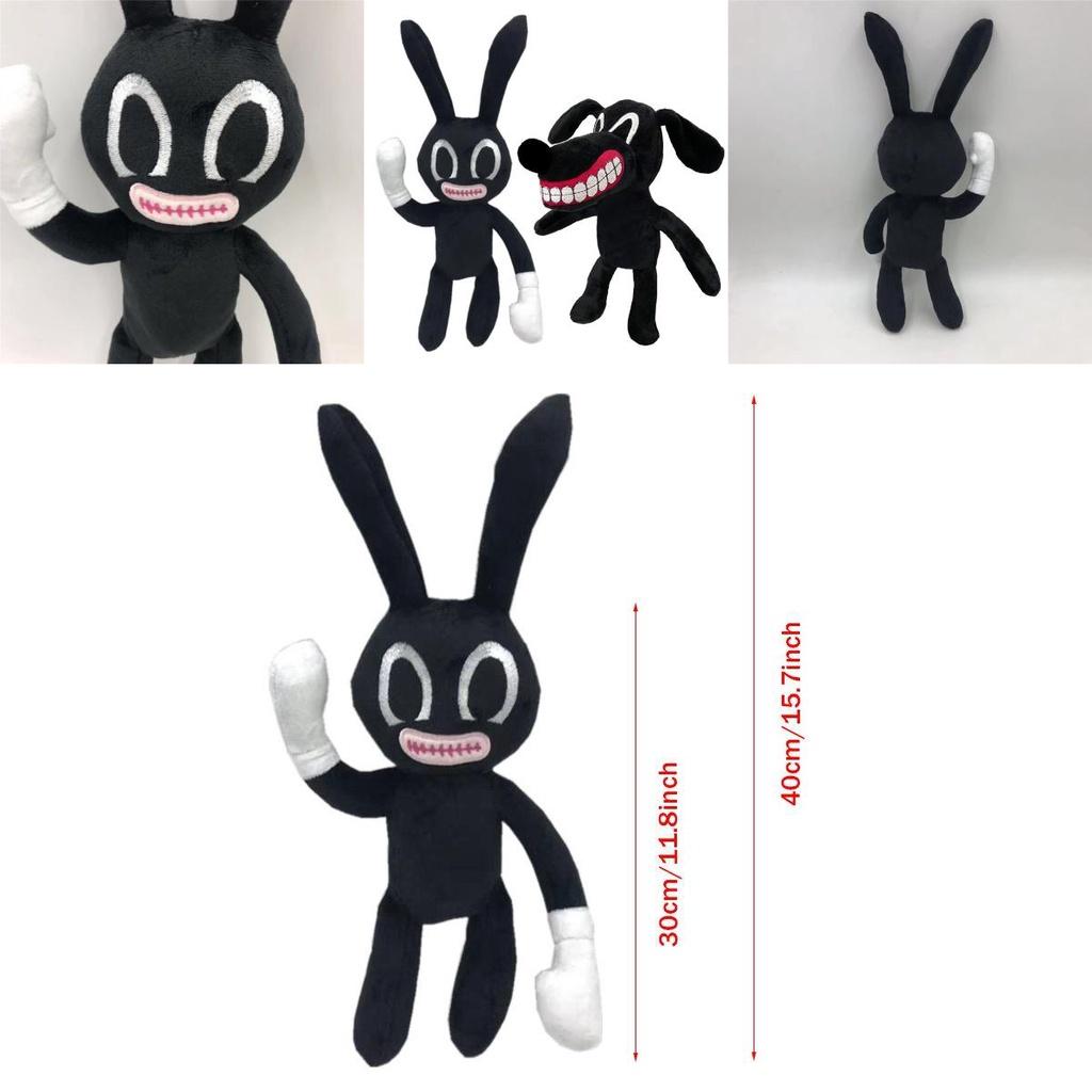 Adorável E Assustador Siren Head Horror Coelho Preto de Pelúcia Boneco de Pelúcia Para Crianças