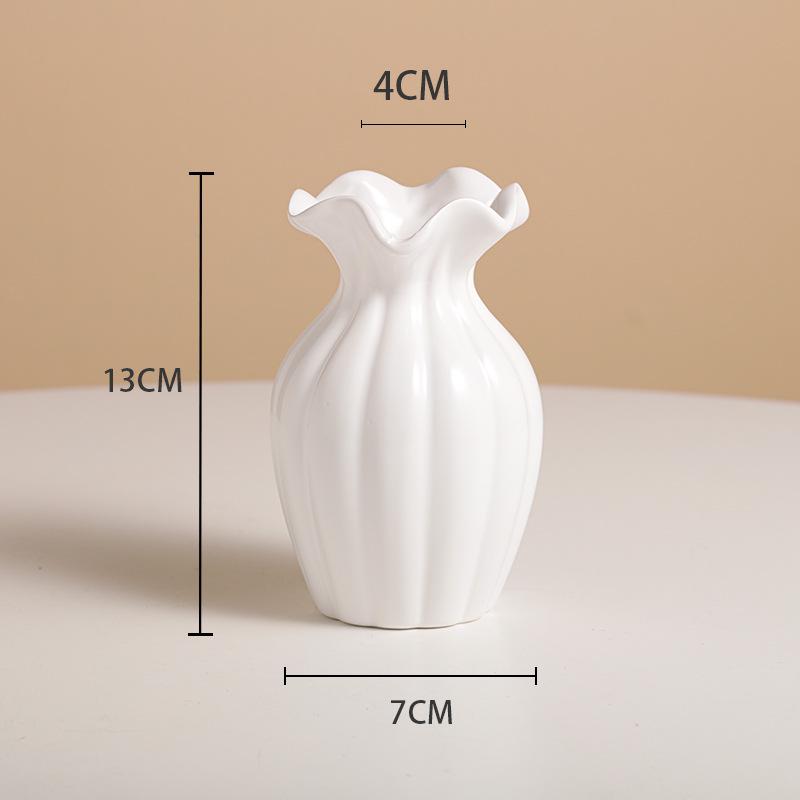 Luxuriöse minimalistische Vase für frische Blumen: Moderne Hydrokultur-Dekoration für Wohnzimmerdeko