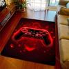 Multiple sizes Glowing red gaming controller Carpet for Living Room Bedroom Sofa Home Decor Rus Non-slip Floor Mat Luxury Gift