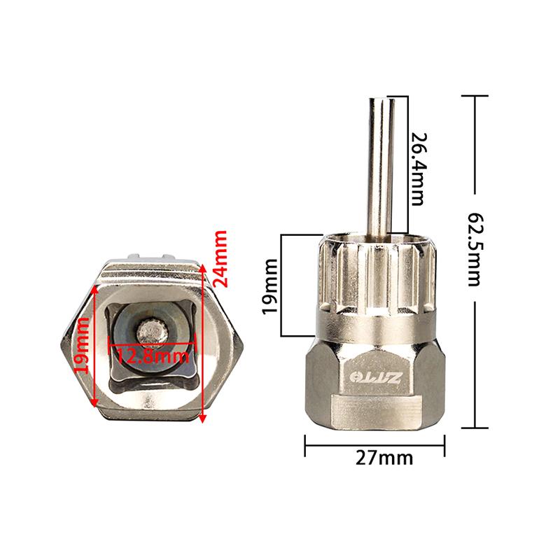 Fahrrad Kassetten Verschlussring Demontage Montage Werkzeug Rennrad Freilauf Ritzel Abzieher Steckschlüssel Reparatur Wartungswerkzeug