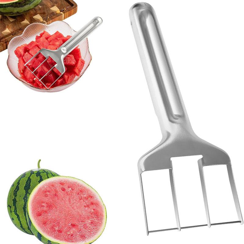 Watermelon Cutter Slicer Tool Fruit Cutter Kitchen Gadgets Fruit Knives Fork